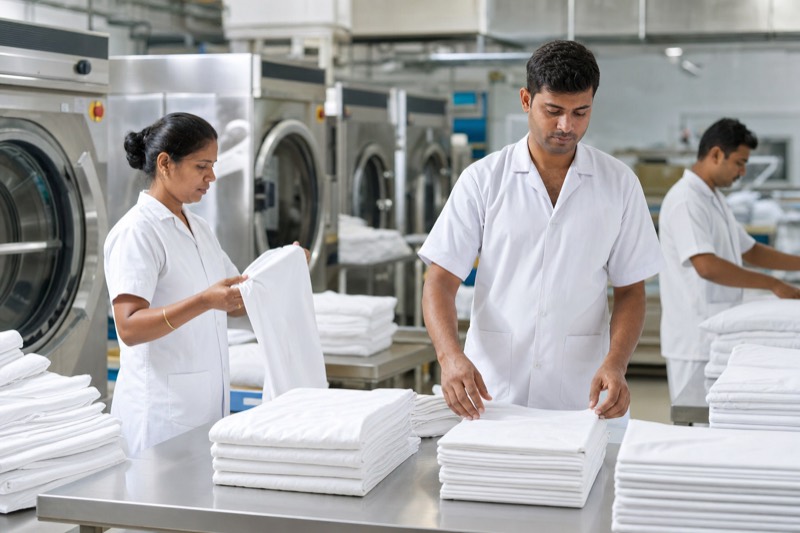 Institutional bulk laundry contracts