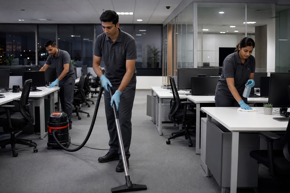 Institutional deep cleaning crew in Delhi