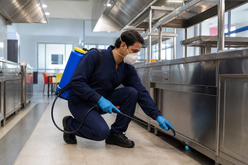 Institutional pest control crew in Faridabad